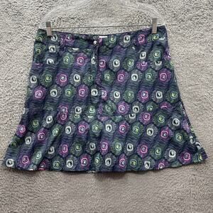 Daily Sports Born In Sweden Women's US Size 12 Peacock Design Skort Tennis Golf